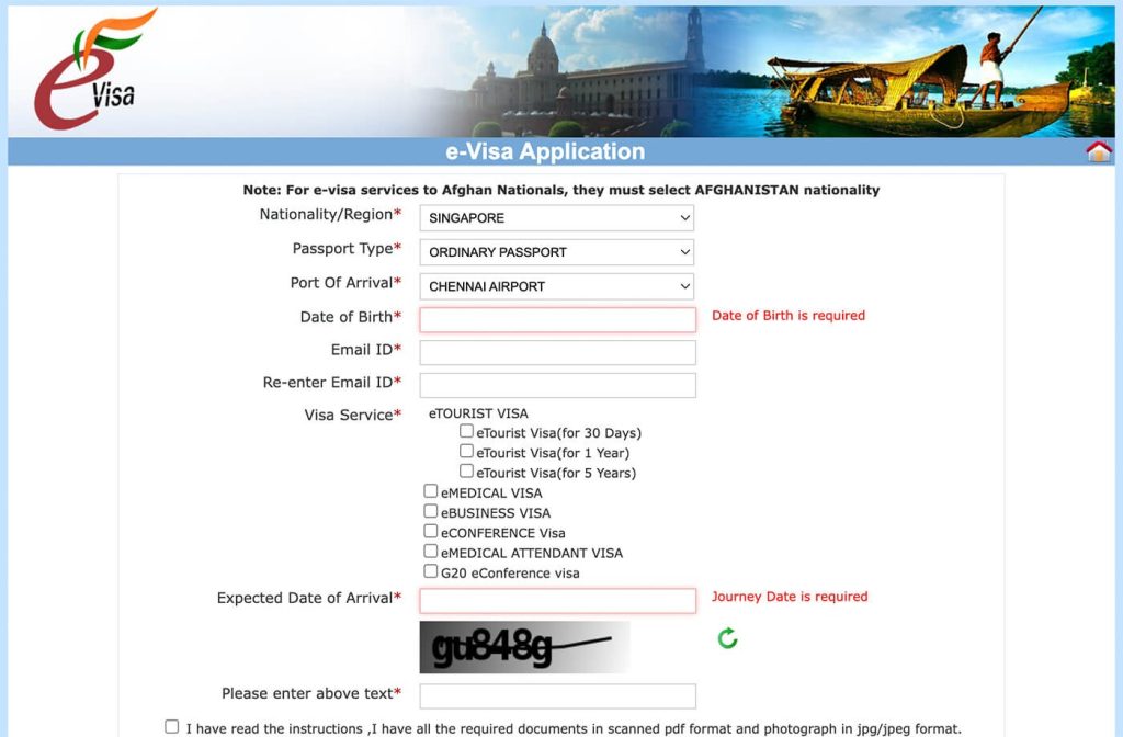 How to Apply for an Indian Visa Online